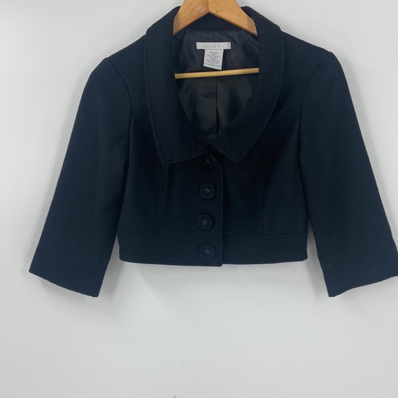 Charlotte Russe black crop style black jacket - Picture 4 of 11